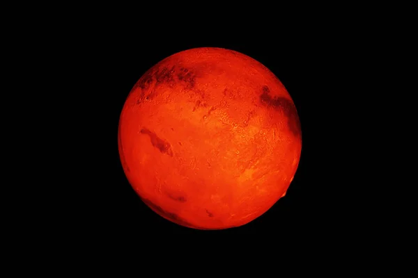Πλανήτης Άρης Σκοτεινό Φόντο Στοιχεία Αυτής Της Εικόνας Δόθηκαν Από — Φωτογραφία Αρχείου