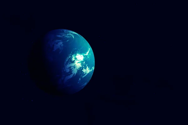 Heldere Exoplaneet Een Donkere Achtergrond Elementen Van Dit Beeld Werden — Stockfoto