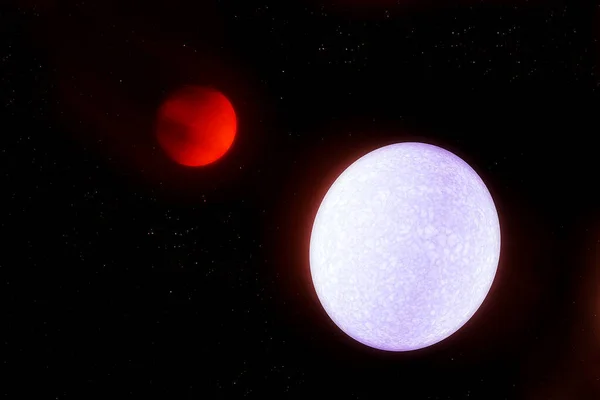 A planet next to a very hot star. Elements of this image were furnished by NASA. High quality photo