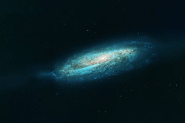 Güzel sarmal galaksi. Bu görüntünün elementleri NASA tarafından döşendi. Yüksek kalite fotoğraf