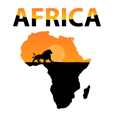 vektör Afrika Adası