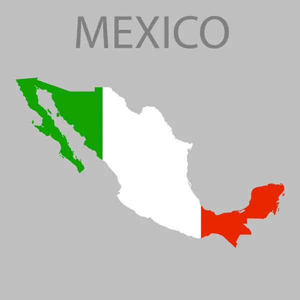 Mapa online de México — Vector de stock