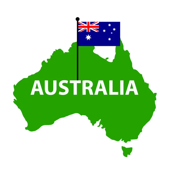 Vector Australië eiland — Stockvector