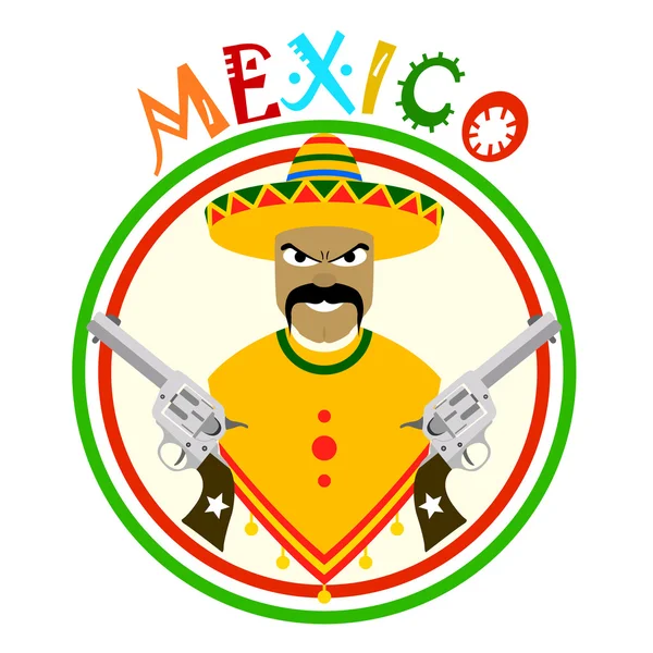 Vector homem mexicano —  Vetores de Stock