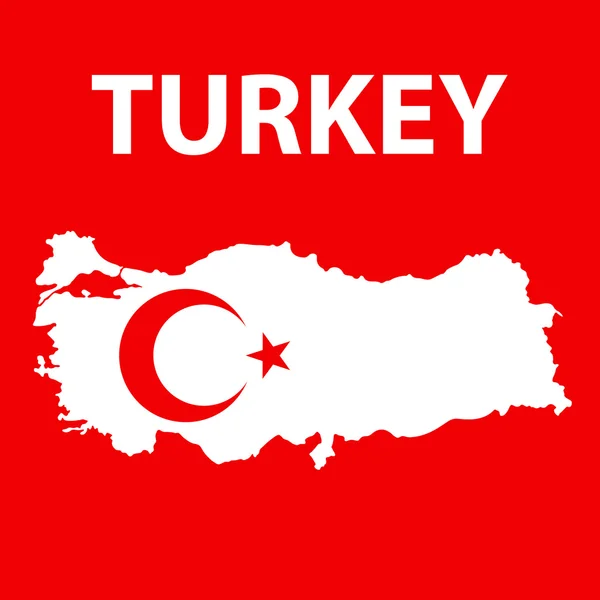 Vector Turquía mapa — Vector de stock