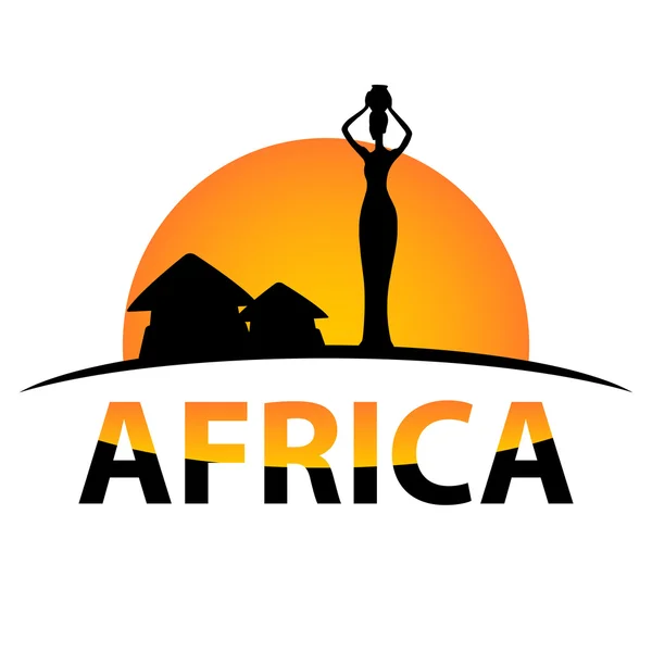 Векторная жизнь Африки — стоковый вектор