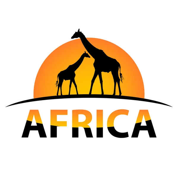 Vector África mapa — Vector de stock