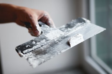 Spatula el, alçı, inşaat malzemeleri