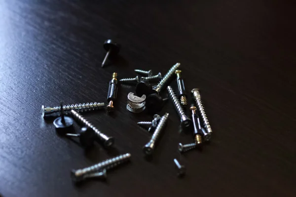 Screws and nuts, subject shooting, — Stock Photo, Image