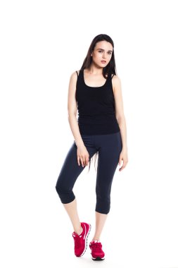 Çekici kadın atlet spor içinde uygun., 