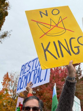 Sdmall kasabası Amerika 'da hiçbir kral protesto yapmaz. Saint albans, Vermont, New England