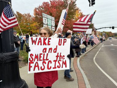 Sdmall kasabası Amerika 'da hiçbir kral protesto yapmaz. Saint albans, Vermont, New England