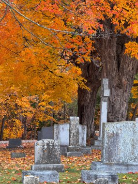 Saint Albans, Vermont, New England, ABD 'deki Sonbahar Mezarlığı