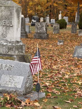 Saint Albans, Vermont, New England, ABD 'deki Sonbahar Mezarlığı