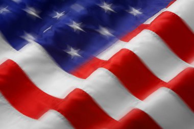 Rüzgâr Amerikan Bayrağını dalgalandırıyor