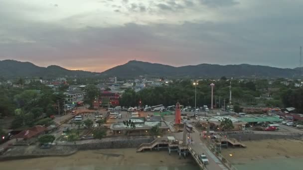 Chalong pier Phuket Tayland — Stok video