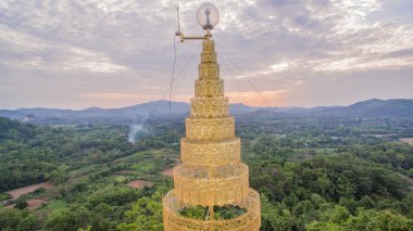 golden pagoda on Sunset 