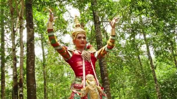 Klassische, volkstümliche und regionale Tänze Thailands — Stockvideo