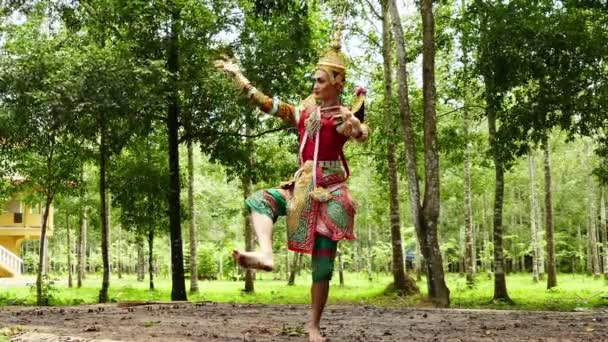 Klasické, lidové a regionální tance z Thajska — Stock video