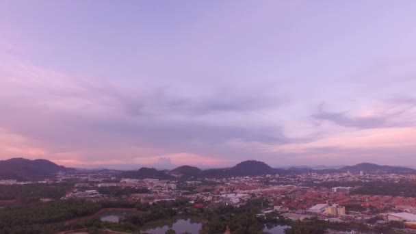 Luftaufnahmen des khao khad Aussichtspunktes — Stockvideo
