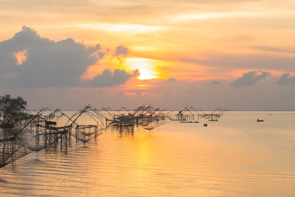 Rete da pesca in laguna — Foto Stock