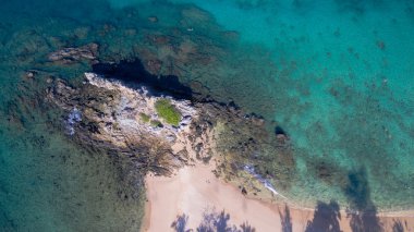 Phomthep cape Nui plaj havadan görünümü