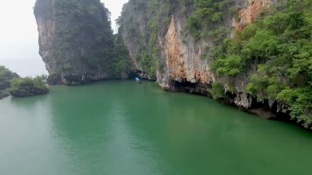 Adaları Phang Nga Körfezi'nde — Stok video