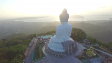 Havadan görünümü beautify Big Buddha Phuket Adası.