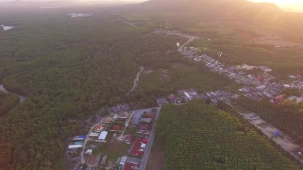 Vista aérea em Phang Nga golfo — Vídeo de Stock