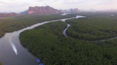 Phang Nga Körfezi'nde hava fotoğrafçılığı
