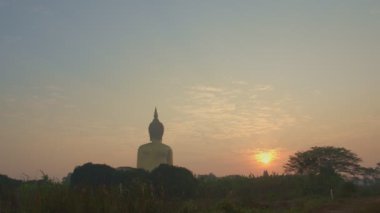 Wat Muang 'da Büyük Altın Buda heykeli manzarası