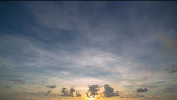 Solnedgång Över Havet Time Lapse Video Natur Video Hög Kvalitet — Stockvideo