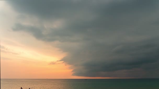 Lapso Tiempo Belleza Las Nubes Comenzó Llover Video Vídeo Naturaleza — Vídeos de Stock