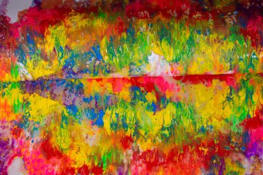 Rengin üzerine beyaz kağıt yerleştirilip sıkıca doldurularak elde edilen renk. Beyaz kağıt çıkartıldığında, aynı resim elde edilir ancak tersine çevrilir.