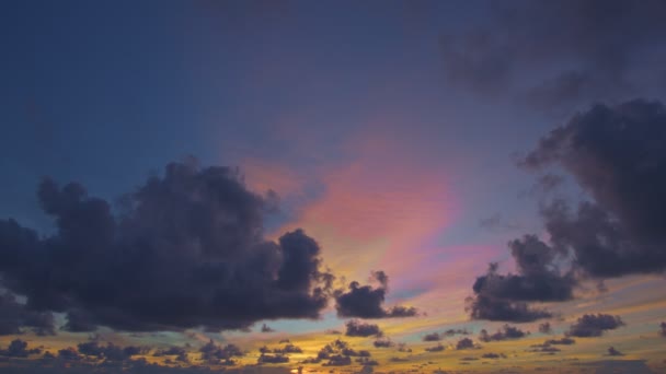 Zeitraffer Von Majestätischen Sonnenuntergang Oder Sonnenaufgang Landschaft Erstaunliches Licht Der — Stockvideo