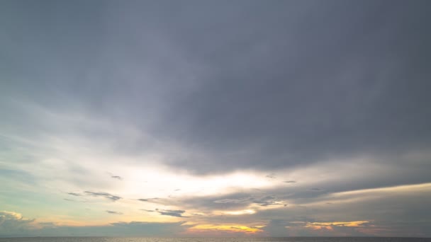 Time Lapse Majestic Sunset Sunrise Landscape Amazing Light Nature Cloudscape — Stock Video