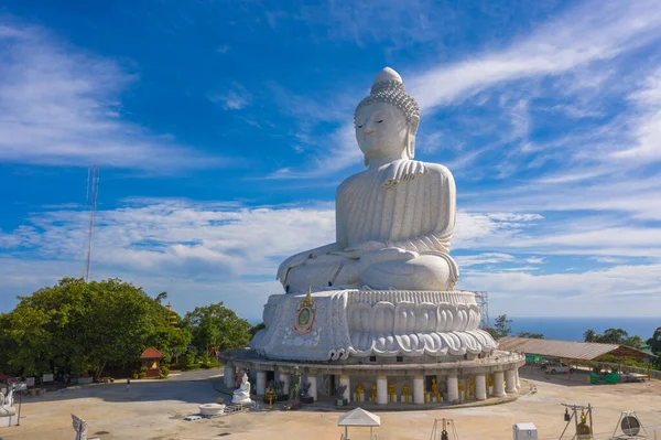 Antenn Visa Stora Rengöring Vit Stor Phuket Buddha Vit Stor — Stockfoto