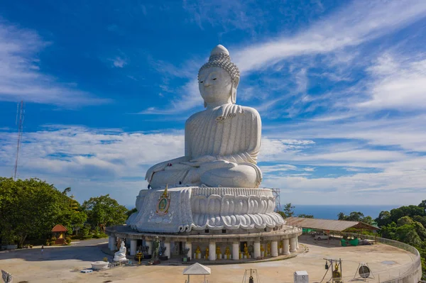 Flygfoto Phuket Stor Buddha Soligt — Stockfoto