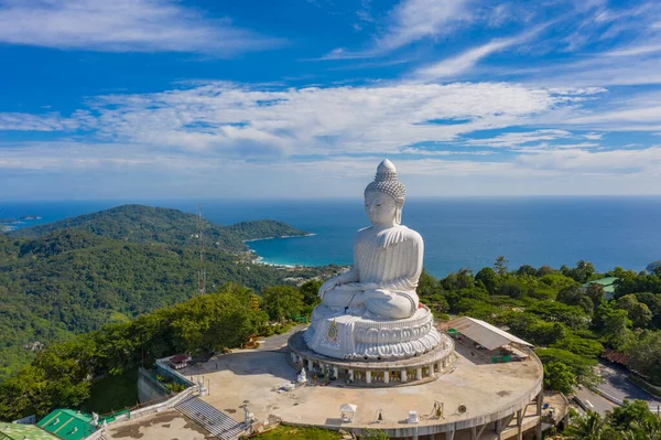 Luchtfotografie Phuket Grote Boeddha Zonnige — Stockfoto