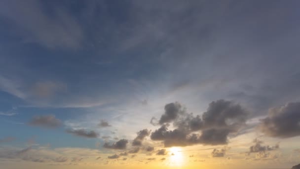 Niebo Zachodem Słońca Nad Morzem — Wideo stockowe