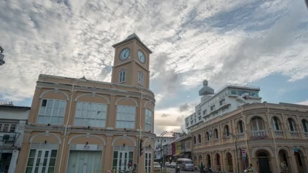 Phuket Thailand July 2021 Cloud Sunset Moving Architectural Style Phuket — Stock Video