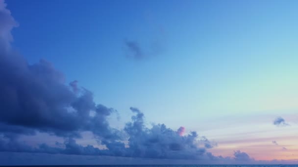 Nuages Déplacent Lentement Dans Ciel Magnifique Crépuscule Vidéo Nature Des — Video