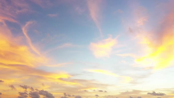 Krásná Obloha Západu Slunce — Stock video