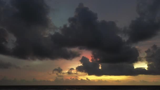 Пейзаж Вид Море Летний День Закате — стоковое видео