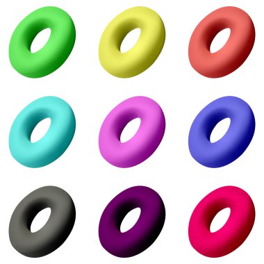 3D torus vektör