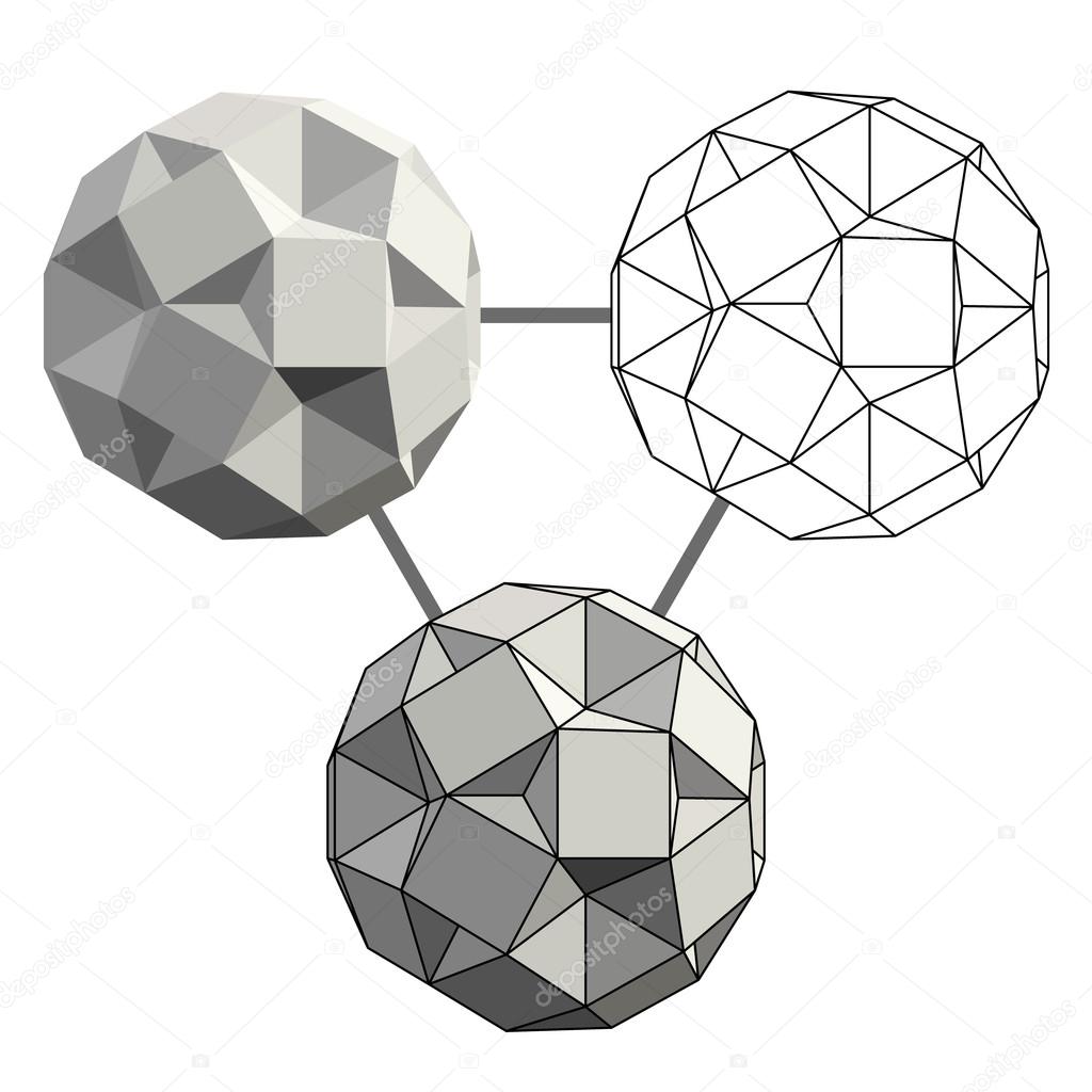Forme géométrique 3d image vectorielle par VMK_architect © Illustration