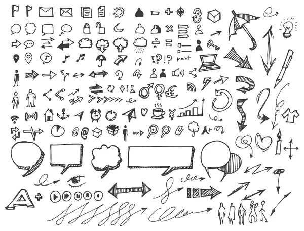 İş karalamalar kroki eps10 vektör