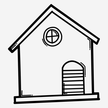 Ev yapımı karalama vektör ikonu. Çizim çizimi el çizimi çizimi çizimi.