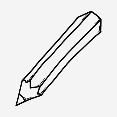 Kalem karalama vektör simgesi. Çizim çizimi el çizimi çizimi çizimi.