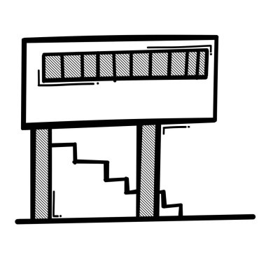Ev yapımı karalama vektör ikonu. Çizim çizimi el çizimi çizimi çizimi.